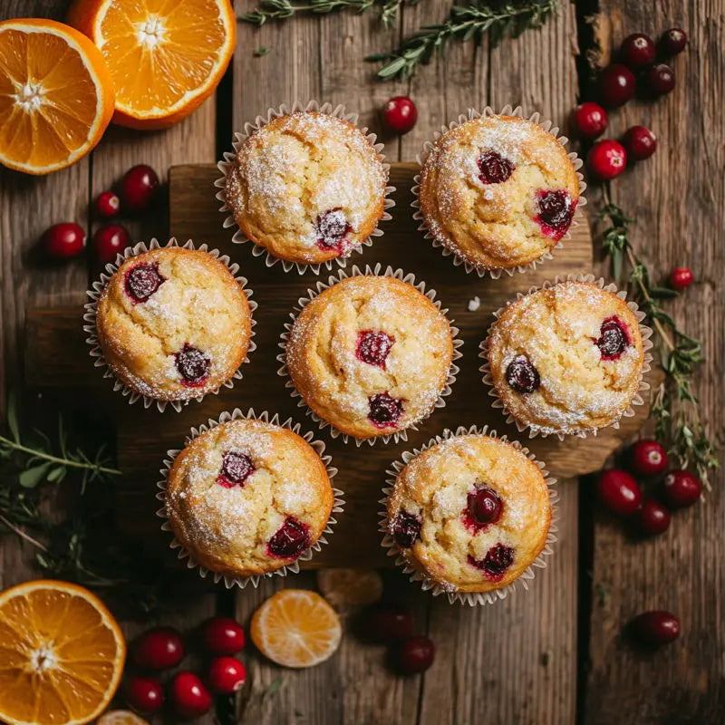 7_cranberry_orange_muffins_on_the_wooden_surface_and_oranges