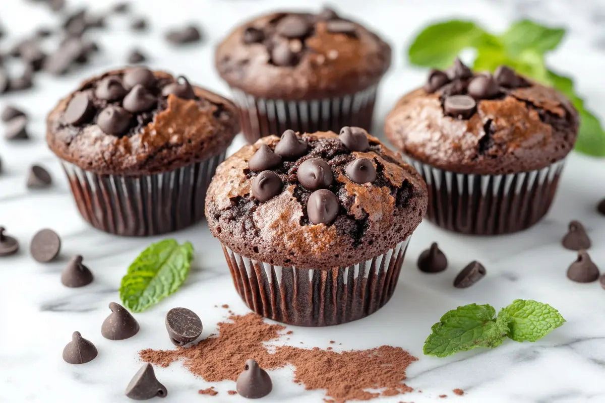 double_chocolate_muffins_on_the_white_surface