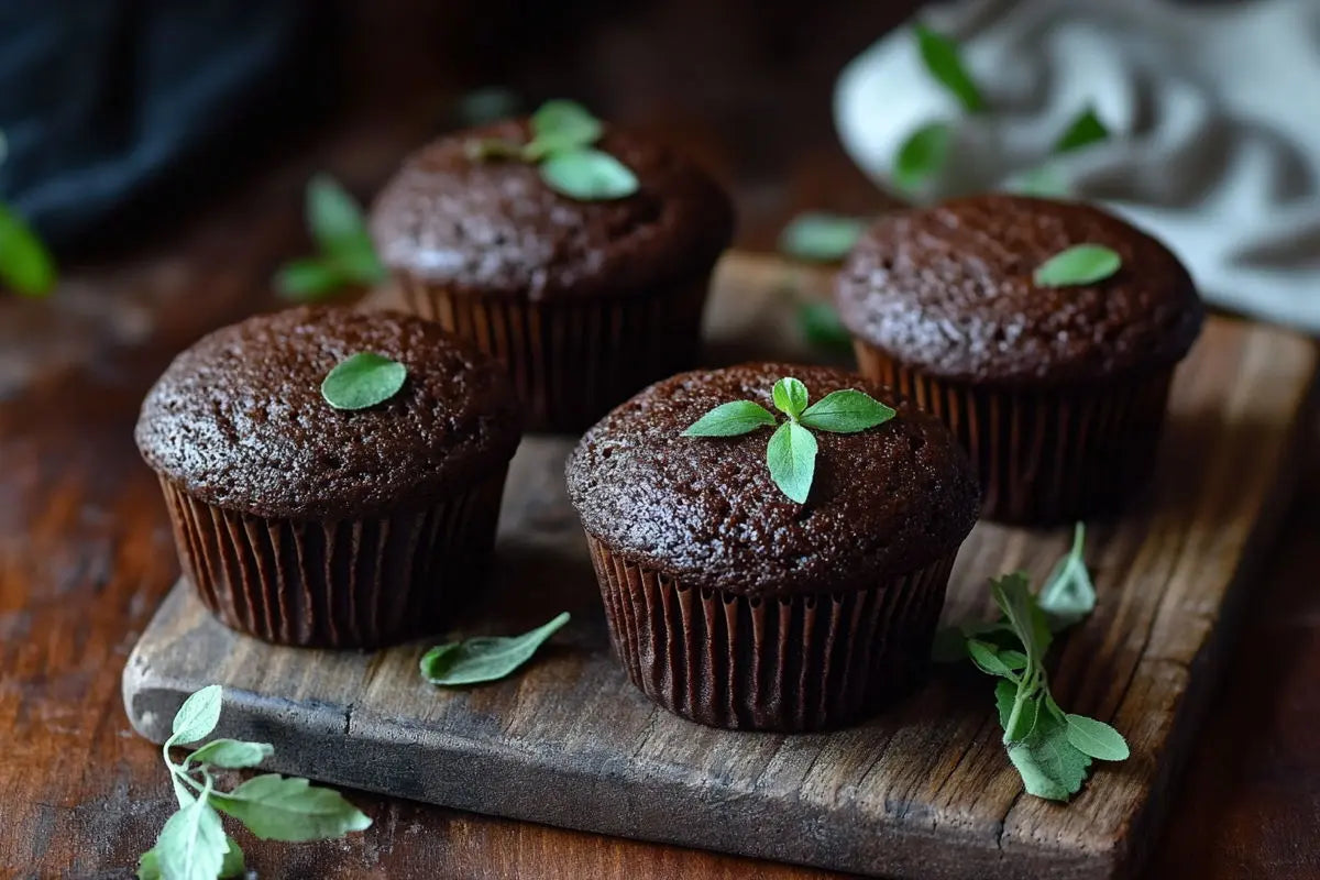 4_ginger_olasses_muffins_on_the_wooden-surface