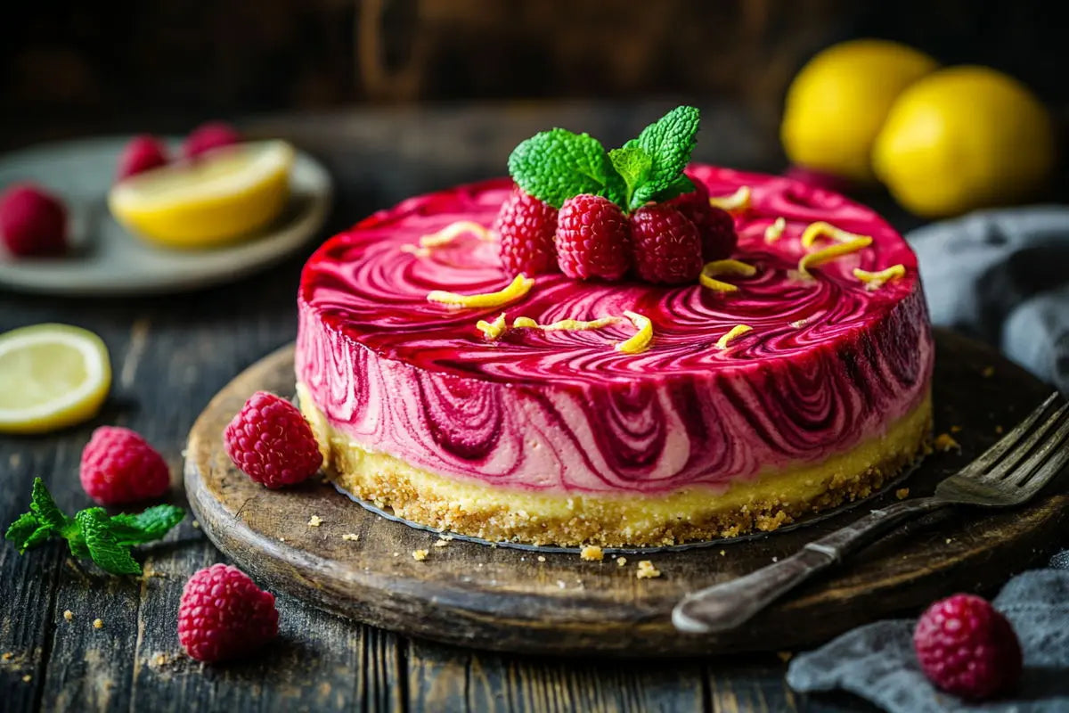 Raspberry Lemon Cheesecake | Tangy Fruity Cakes Ottawa – MiMi DeLights