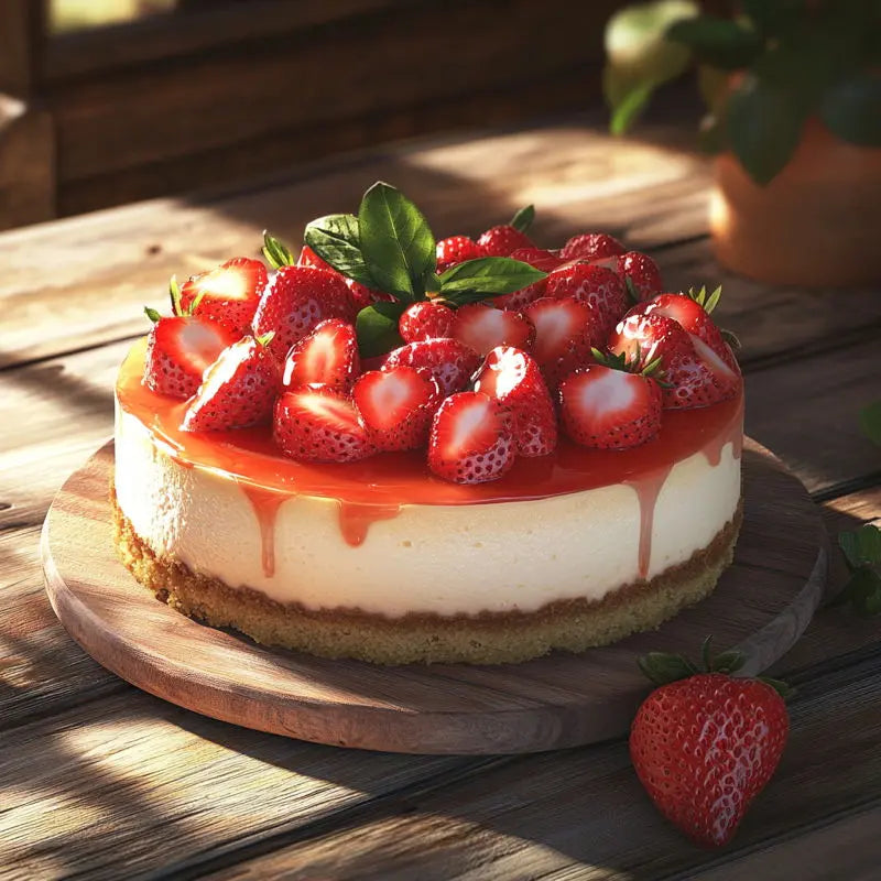Strawberry_cheesecake_on the wooden surface_10