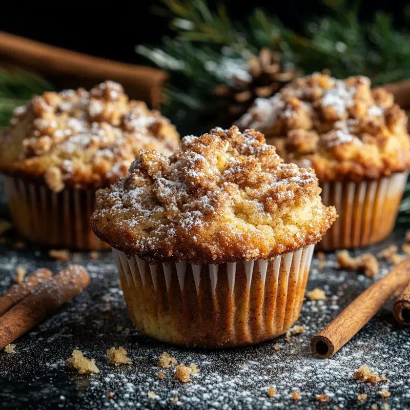 3_cinnamon_streusel_muffins_no_the_sprinkled_surface_decorated_around