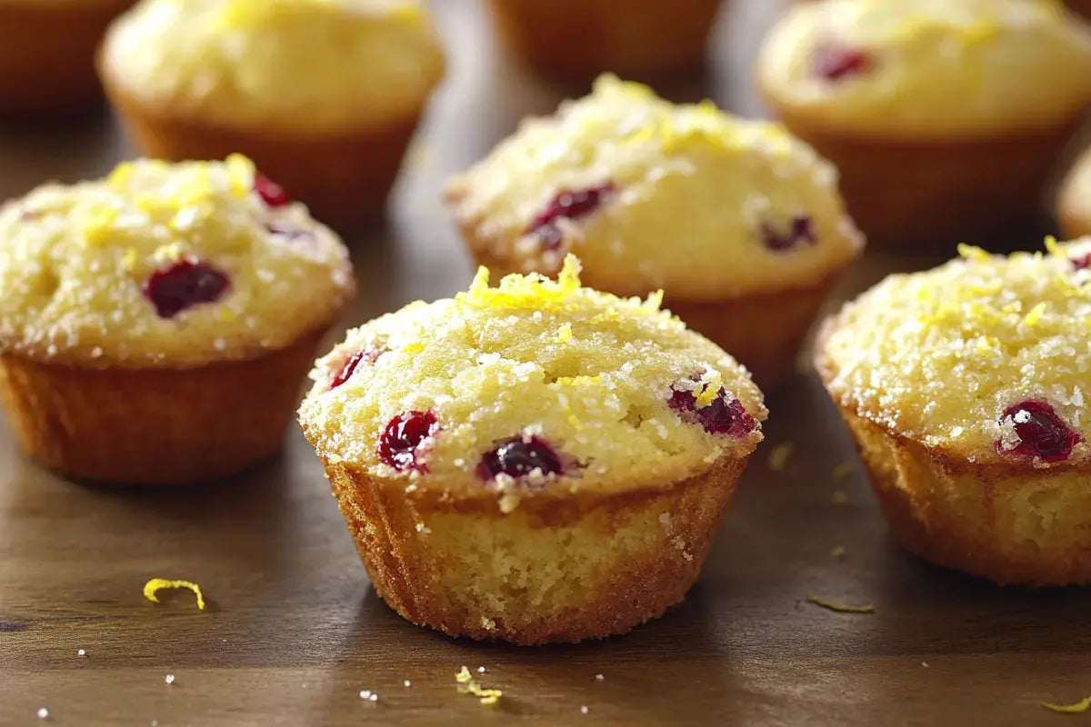 6_lemon_cranberry_muffins_on_the_wooden_table