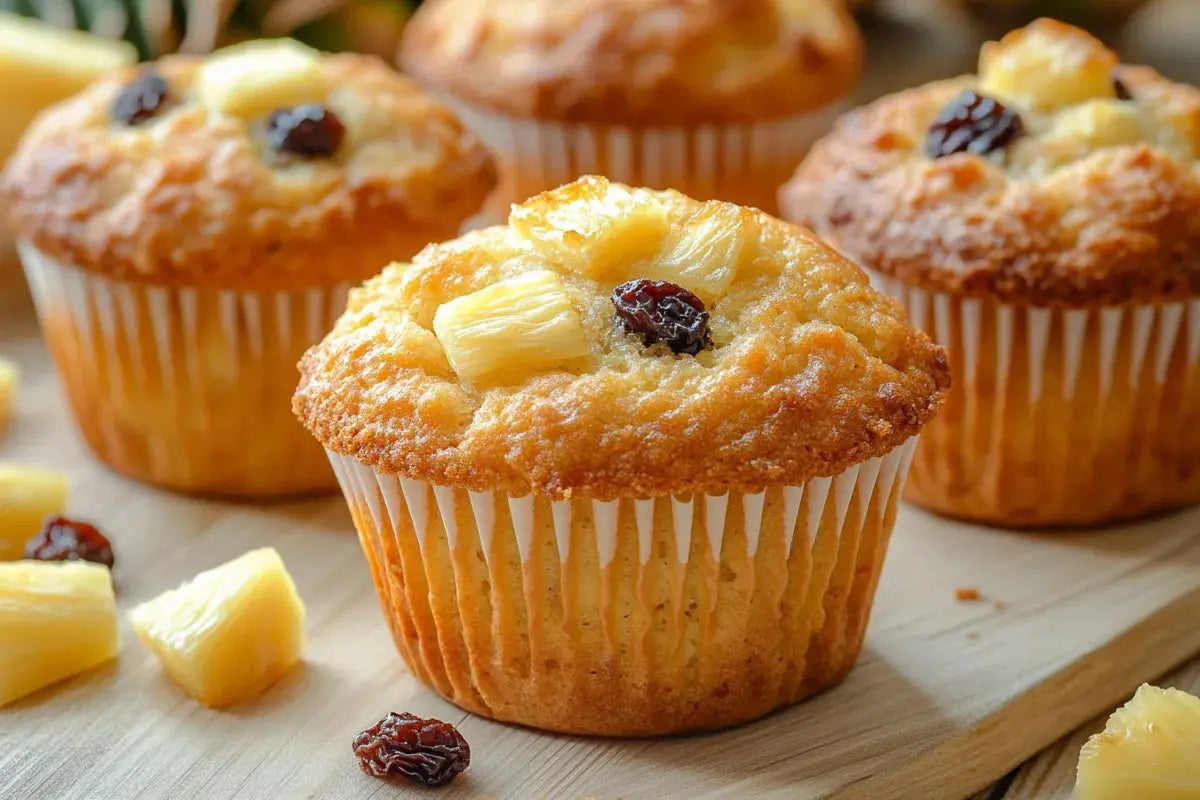 4_pineapple_raisin_trio_of_muffins_on_the_wooden_tray_bright_and_delightful